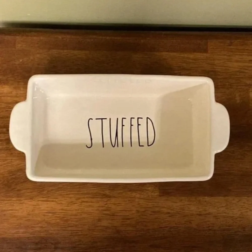 NWOT Rae Dunn STUFFED Ceramic Loaf Dish